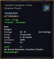 Tainted Longbow of the Shadow Fiend