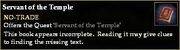 Servant of the Temple (Quest Starter)
