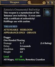 Zatozia's Ornamental Bullwhip