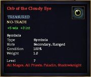 Orb of the Cloudy Eye
