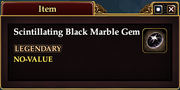 Scintillating Black Marble Gem
