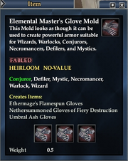 Elemental Master's Glove Mold
