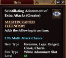 Scintillating Adornment of Extra Attacks (Greater)
