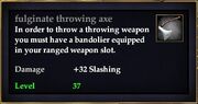 Fulginate throwing axe