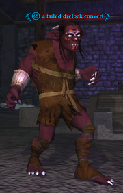 A failed drelock convert
