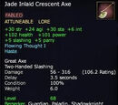 Jade Inlaid Crescent Axe