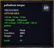 Palladium torque