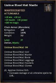 Umbrae Blood Mail Mantle