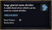 Large glacial room divider
