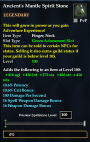 Ancient's Mantle Spirit Stone
