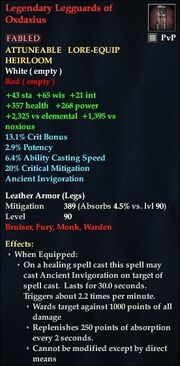 Legendary Legguards of Oxdaxius