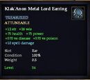 Klak'Anon Metal Lord Earring