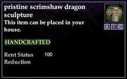 Scrimshaw Dragon Sculpture