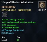 Hoop of Blade's Admiration