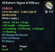 Al'Kabor's Signet of Efficacy