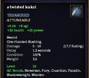 A twisted kukri