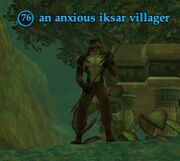 An anxious iksar villager