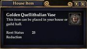 Golden Quellithulian Vase