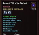 Focused Will of the Warlord