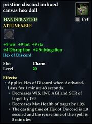 Pristine discord imbued canvas hex doll