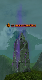 An arcane runestone
