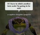 Captive froglok surgeon
