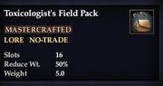 Toxicologist's Field Pack