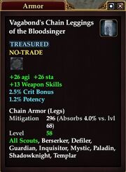 Vagabond's Chain Leggings of the Bloodsinger