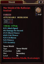 War Shield of the Rallosian Sentinel
