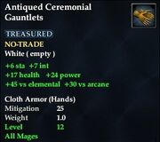 Antiqued Ceremonial Gauntlets