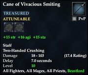 Cane of Vivacious Smiting