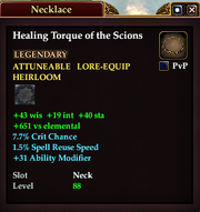 Healing Torque of the Scions