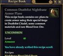 Common Deathfist Nightbane Armor Plans