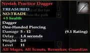 Neriak Practice Dagger