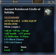 Ancient Reinforced Girdle of Solidity