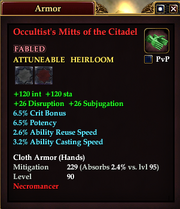 Occultist's Mitts of the Citadel