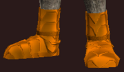 Orange Galvanized Paper Plate Boots (Equipped)