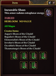 Inexorable Shoes