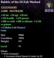 Baldric of the Di'Zok Warlord