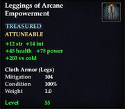 Leggings of Arcane Empowerment