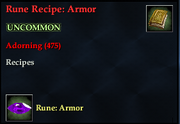 Rune Recipe- Armor