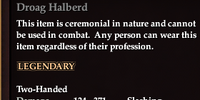 Droag Halberd
