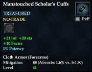 Manatouched Scholar's Cuffs