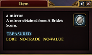 A mirror (A Bride's Scorn)