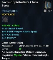 Archaic Spiritualist's Chain Boots