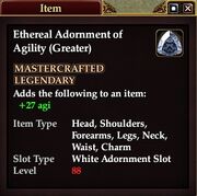 Ethereal Adornment of Agility (Greater)