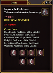 Inexorable Pauldrons