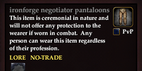 Ironforge negotiator pantaloons