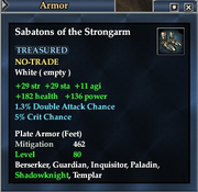 Sabatons of the Strongarm