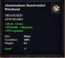 Abominations Runebraided Wristband